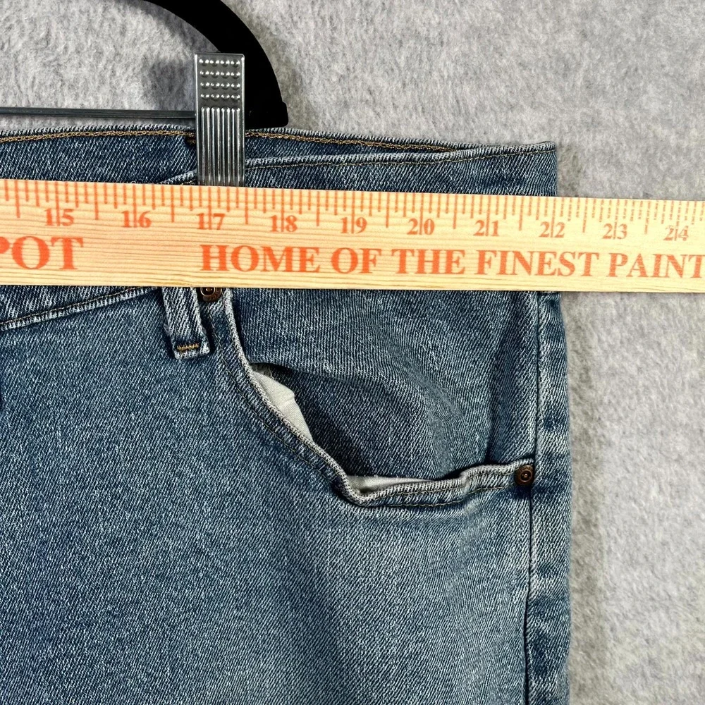 Wrangler Five Star Premium Jeans Men 46x30 Blue Denim Comfort Regular Fit Cotton